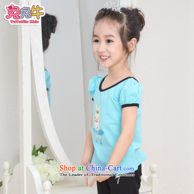 Children Dance exercise clothing summer female children gymnastics service pack early childhood dance wearing summer girls dancing services Pink and cattle and 150, , , , shopping on the Internet