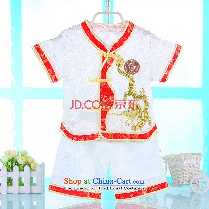 2015 new baby boy Kit Tang Dynasty Summer Children Spring Infant Garment Infant Tang Dynasty Package white 80 small and Dodo xiaotuduoduo) , , , shopping on the Internet