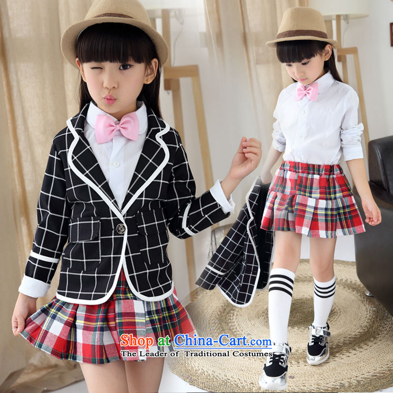 Sau children's wear uniforms autumn broadcast for boys and girls will replace three piece of pure cotton strip jackets to serve Garden nursery tie figure 150 boys height 140 Sau multicast , , , shopping on the Internet