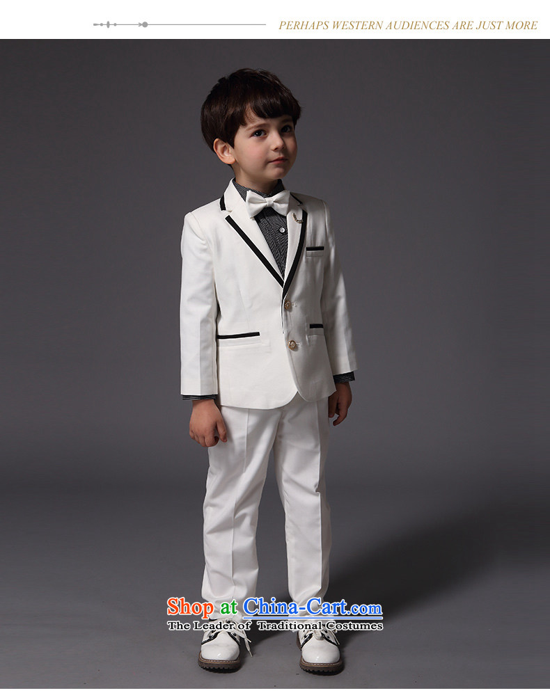 Eyas children piano costumes and boys suits Spring Kit White Flower Girls moderator dress jacket summer white four suits + trousers + tie + 130cm photo, prices, brand platters! The elections are supplied in the national character of distribution, so action, buy now enjoy more preferential! As soon as possible.