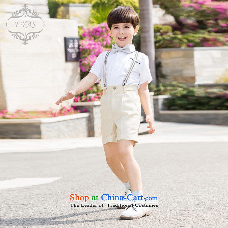 Eyas children school dress costumes and Flower Girls 61 choral jumpsuits kit summer birthday apricot color. 150CM,EYAS,,, Services Online Shopping