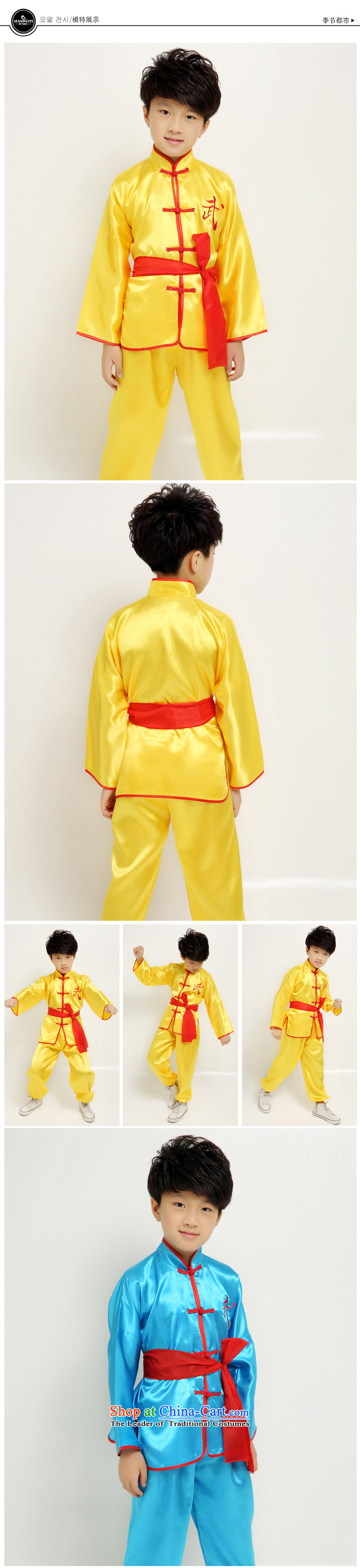 Children will therefore show martial arts child care services for children's Taijiquan Kung Fu Show service pack apparel package for boys and girls will stage of blue 170 pictures, prices, brand platters! The elections are supplied in the national character of distribution, so action, buy now enjoy more preferential! As soon as possible.