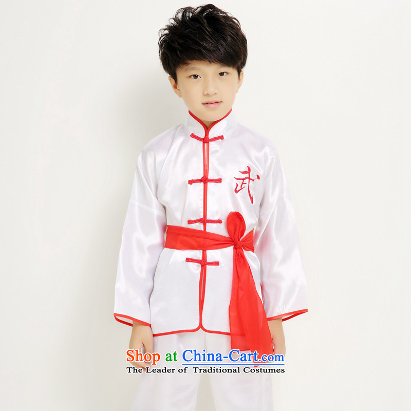 Children will therefore show martial arts child care services for children's Taijiquan Kung Fu Show service pack apparel package for boys and girls will stage of blue 170, Hyun era (xuanshidai) , , , shopping on the Internet