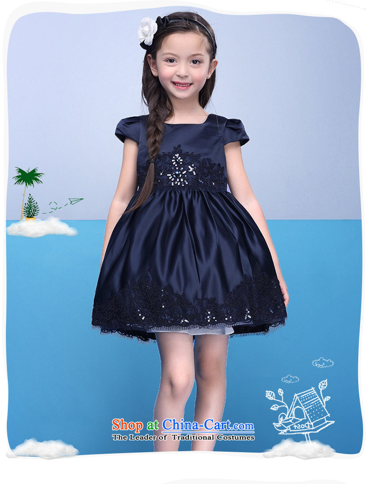 Love Rahman children's wear girls for summer 2015 new child dresses princess skirt dress show Summer dress uniform dark blue 130 pictures, prices, brand platters! The elections are supplied in the national character of distribution, so action, buy now enjoy more preferential! As soon as possible.