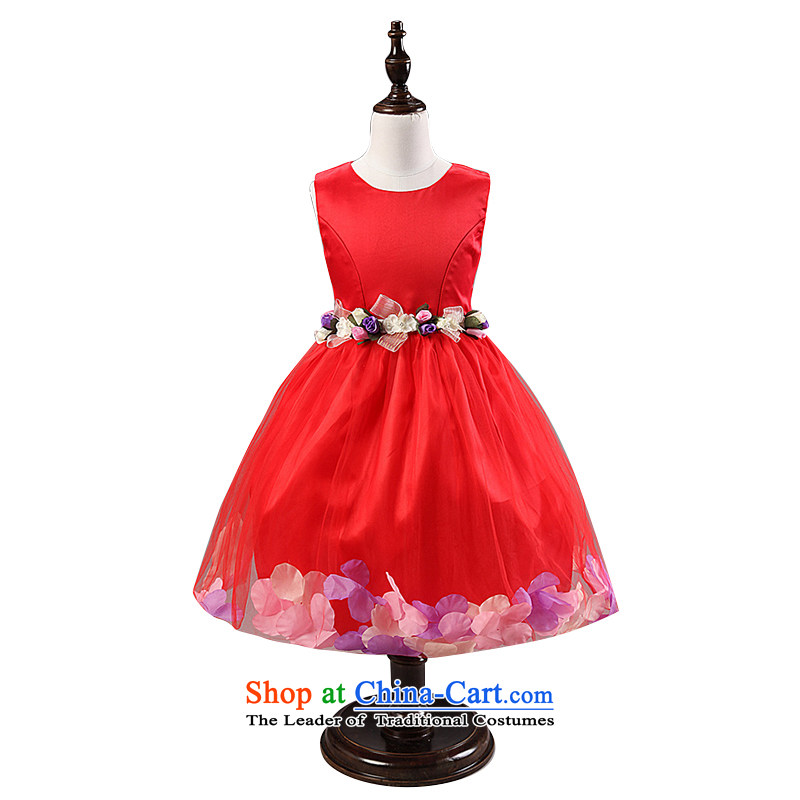Children's wear on chip every summer children every skirt girls dresses wedding flower girls skirt Bow Ties are red 150 Princess skirt Chihi Bo (cicybaby) , , , shopping on the Internet