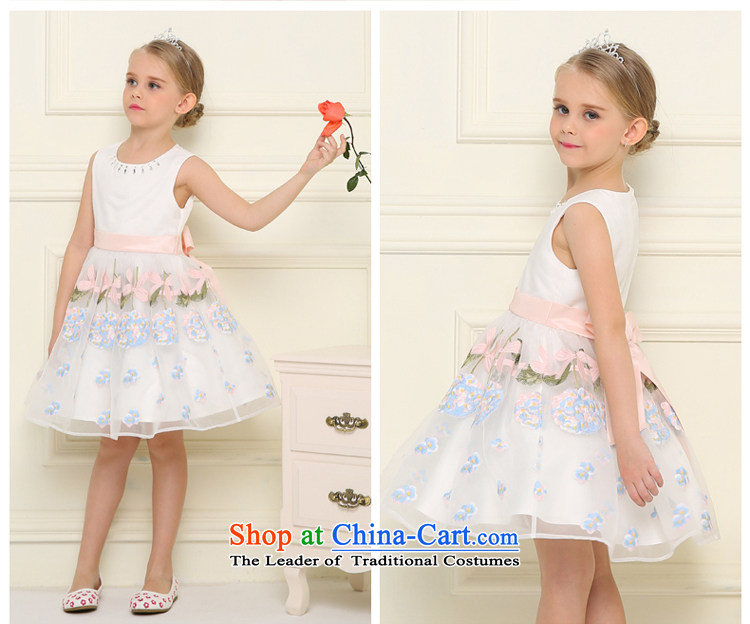According to the children's wear land picking girls 2015 Summer new children the yarn embroidered sleeveless dress skirt evening dress skirt water drilling collar light blue 150 pictures, prices, brand platters! The elections are supplied in the national character of distribution, so action, buy now enjoy more preferential! As soon as possible.