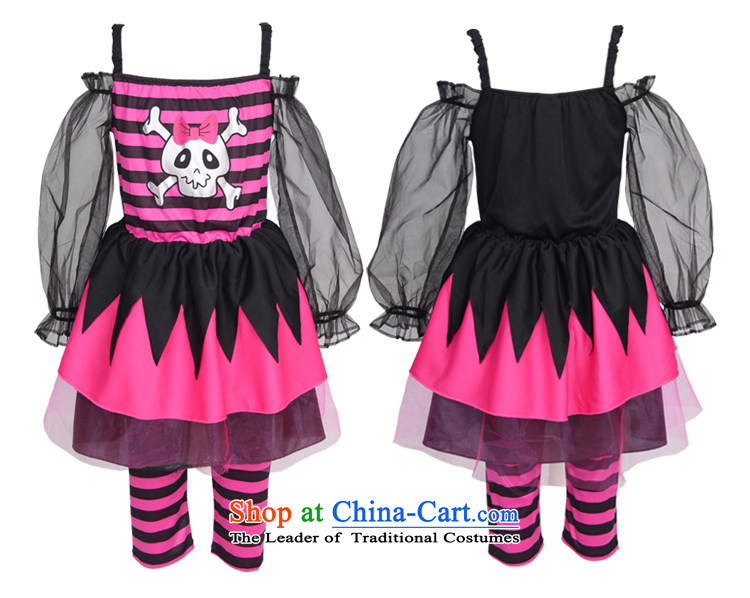 Halloween girls wearing school performance apparel kindergarten Show Photographic Dress dances skirt skeleton skirt red XL code 130cm photo, prices, brand platters! The elections are supplied in the national character of distribution, so action, buy now enjoy more preferential! As soon as possible.