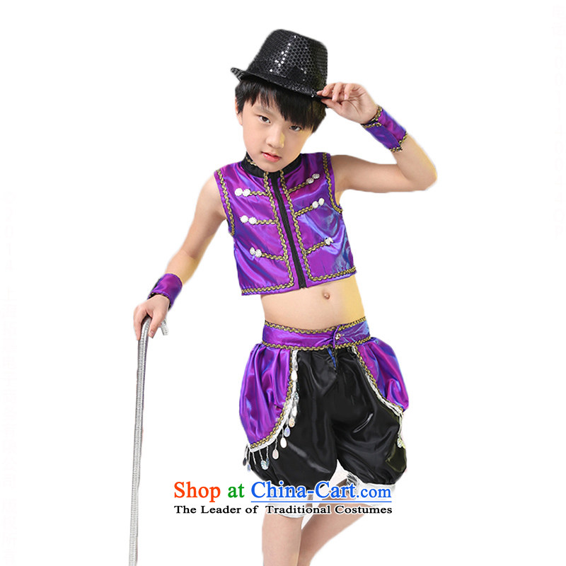 Children will show the boy children I should be grateful if you would have to serve small big eyes jazz dance?TZ5123-0005??110cm, Purple