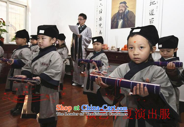 Children costume Han-scholar, the Museum Book child costumes scholar, the kindergarten teacher teaching, wearing gray dress black border to hats waistband pictures of 160cm, prices, brand platters! The elections are supplied in the national character of distribution, so action, buy now enjoy more preferential! As soon as possible.
