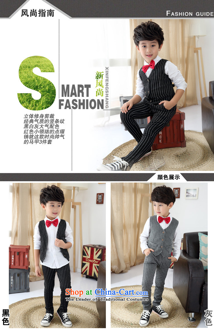 Sau broadcast boy three piece dress autumn) Boys show services to the British gentleman Ma Pants Shirts Clip Kits Flower Girls packaged services Bora Bora style black 140 Height 130 pictures, prices, brand platters! The elections are supplied in the national character of distribution, so action, buy now enjoy more preferential! As soon as possible.