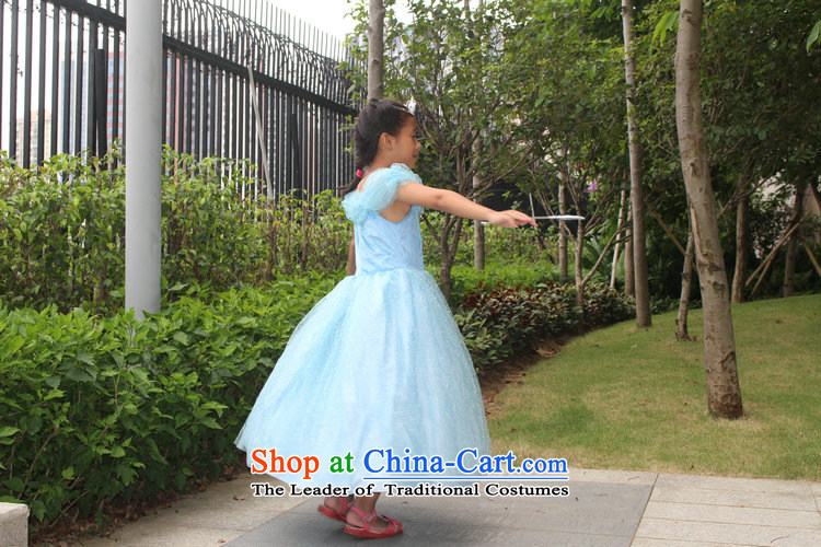 In accordance with the Share Option Scheme, the Bangwei 2015 princess hundreds skirt the same Cinderella Princess skirts of their children dress skirt frozen dresses Christmas children's clothing female blue dress + stamp gloves Four piece set 130 pictures, prices, brand platters! The elections are supplied in the national character of distribution, so action, buy now enjoy more preferential! As soon as possible.