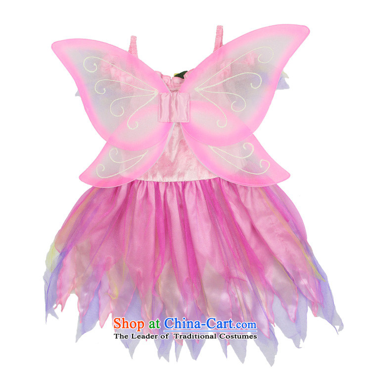 Fantasy party kindergarten costumes daughter birthday gift girls butterfly dresses Flower Fairies
