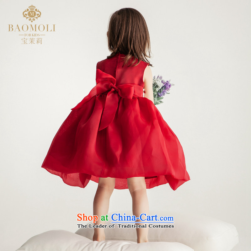 Jasmine 2015 New Po Children dress Flower Girls wedding dress service will show bon bon princess skirt Advanced Customization Custom Size 5 red day Shipping, the Jasmine (BAOMOLI) , , , shopping on the Internet