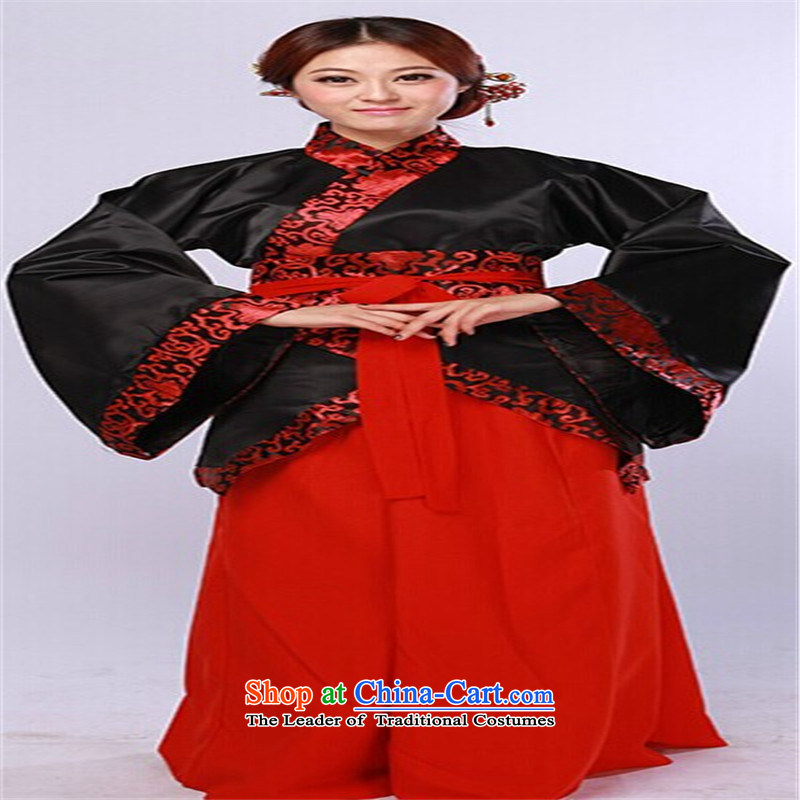 Han-style it is in conformity with the dark girl shows Tang Dynasty Costume Dance Performances Han-clothing services men black M picture, prices, brand platters! The elections are supplied in the national character of distribution, so action, buy now enjoy more preferential! As soon as possible.