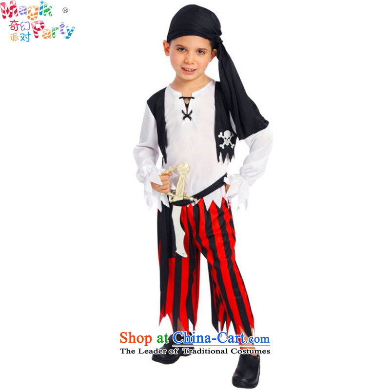 Fantasy Halloween party boy wearing apparels kindergarten performances birthday party gatherings role-play service pack boy children pirates pirates T Code 105cm