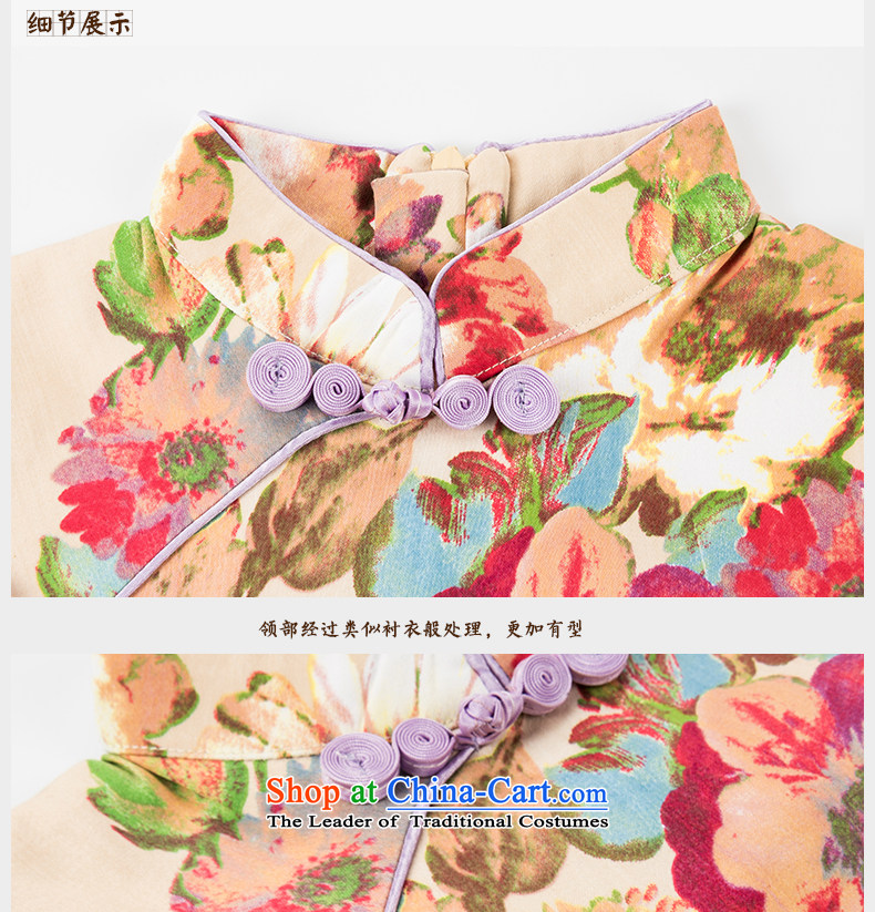 Child Lok Wei spring and autumn) Children Tang dynasty qipao girls 7 cuff dresses stamp Kung Pure Cotton satin dress suit 90 Chinese baby pictures, prices, brand platters! The elections are supplied in the national character of distribution, so action, buy now enjoy more preferential! As soon as possible.