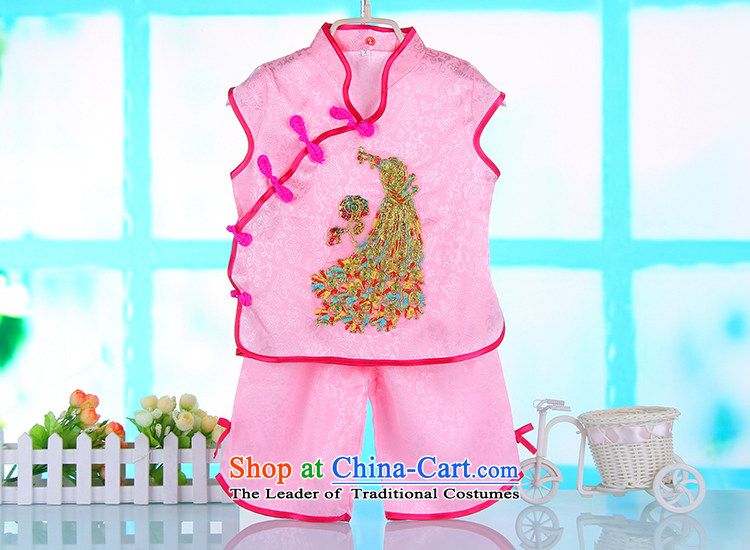 Small and more new summer 2015 girls Tang Dynasty Package your baby clothes summer gown Chinese children aged 1-2-3 summer kit pink 100 pictures, prices, brand platters! The elections are supplied in the national character of distribution, so action, buy now enjoy more preferential! As soon as possible.