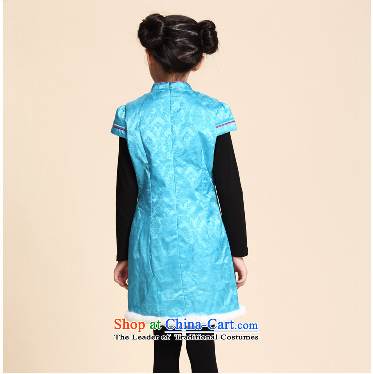 The Burkina found 2015 Winter New China wind girls under the lovely embroidery qipao Maomao girls qipao blue 120 pictures, prices, brand platters! The elections are supplied in the national character of distribution, so action, buy now enjoy more preferential! As soon as possible.
