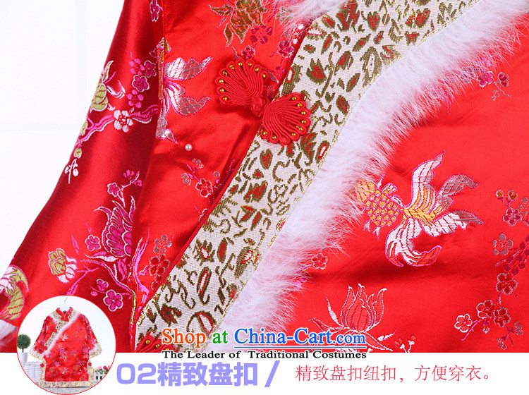Autumn and winter girls qipao Tang dynasty cheongsam dress children girls pure cotton dress huan will serve 120 pictures, price red, brand platters! The elections are supplied in the national character of distribution, so action, buy now enjoy more preferential! As soon as possible.