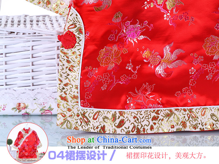Autumn and winter girls qipao Tang dynasty cheongsam dress children girls pure cotton dress huan will serve 120 pictures, price red, brand platters! The elections are supplied in the national character of distribution, so action, buy now enjoy more preferential! As soon as possible.