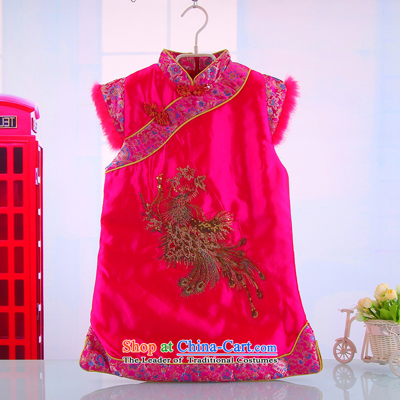 2014 new spring and fall girls baby girl cheongsam dress Tang Dynasty Show the girl child 5,159 qipao cuhk flag in the red 110, small and Dodo xiaotuduoduo) , , , shopping on the Internet