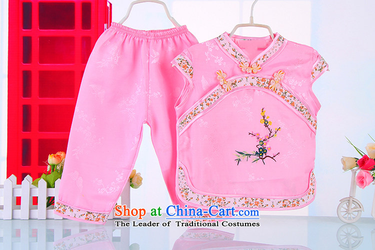 Bunnies Dordoi girls idyllic wind short-sleeved Tang Dynasty Package your baby girl children summer Chinese silk Tang Dynasty to dress qingsheng child trousers and white two kits 90 pictures, prices, brand platters! The elections are supplied in the national character of distribution, so action, buy now enjoy more preferential! As soon as possible.