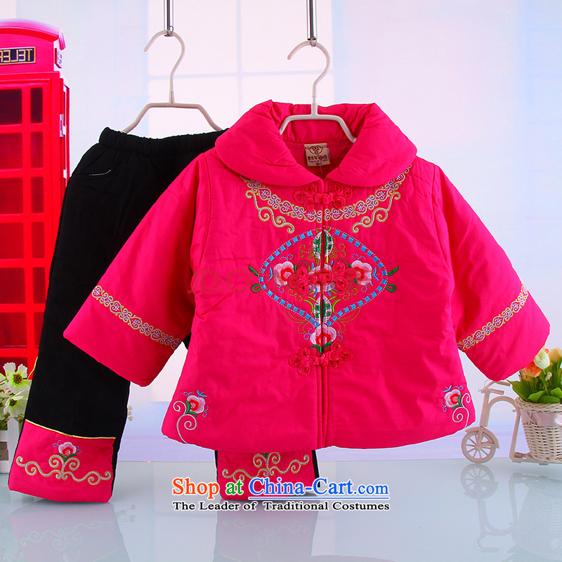 Small and more children new 2015 girls winter clothing the luckiest baby Tang Dynasty Package dress children Tang dynasty 6,997 rose 110 Bunnies Dodo xiaotuduoduo) , , , shopping on the Internet
