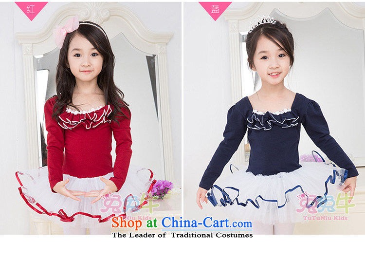 Rabbit and cattle children dance wearing summer female Korean girls ballet skirt exercise clothing long-sleeved children dance services red 130 pictures, prices, brand platters! The elections are supplied in the national character of distribution, so action, buy now enjoy more preferential! As soon as possible.