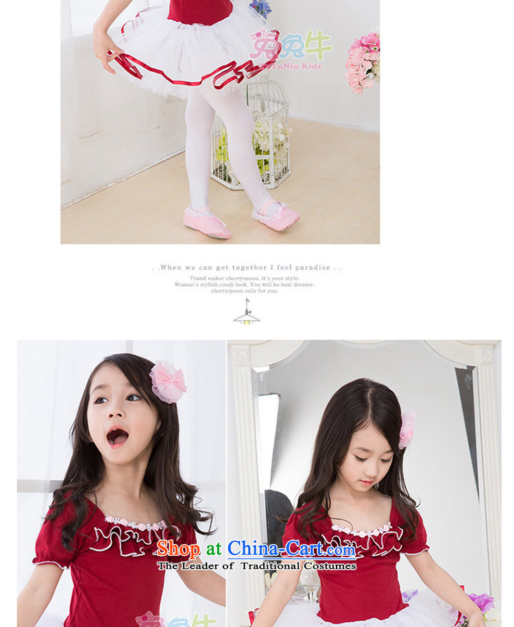 Rabbit and cattle children dance wearing summer female Korean girls ballet skirt exercise clothing long-sleeved children dance services red 130 pictures, prices, brand platters! The elections are supplied in the national character of distribution, so action, buy now enjoy more preferential! As soon as possible.