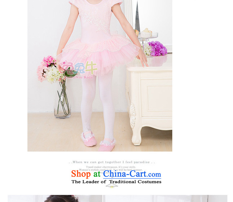 Rabbit and cattle children dance wearing summer female Korean girls ballet skirt exercise clothing long-sleeved children dance services Pink long-sleeved 150 pictures, prices, brand platters! The elections are supplied in the national character of distribution, so action, buy now enjoy more preferential! As soon as possible.