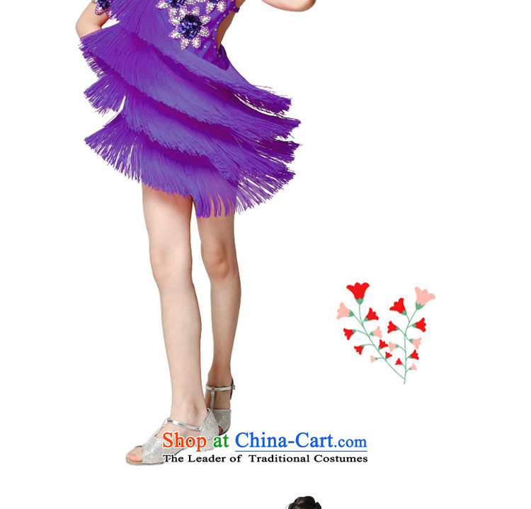 The United States and cattle new Latin Dancing girl children summer clothing Latin services will flow su skirt girls Latin dance skirt purple 160 pictures, prices, brand platters! The elections are supplied in the national character of distribution, so action, buy now enjoy more preferential! As soon as possible.