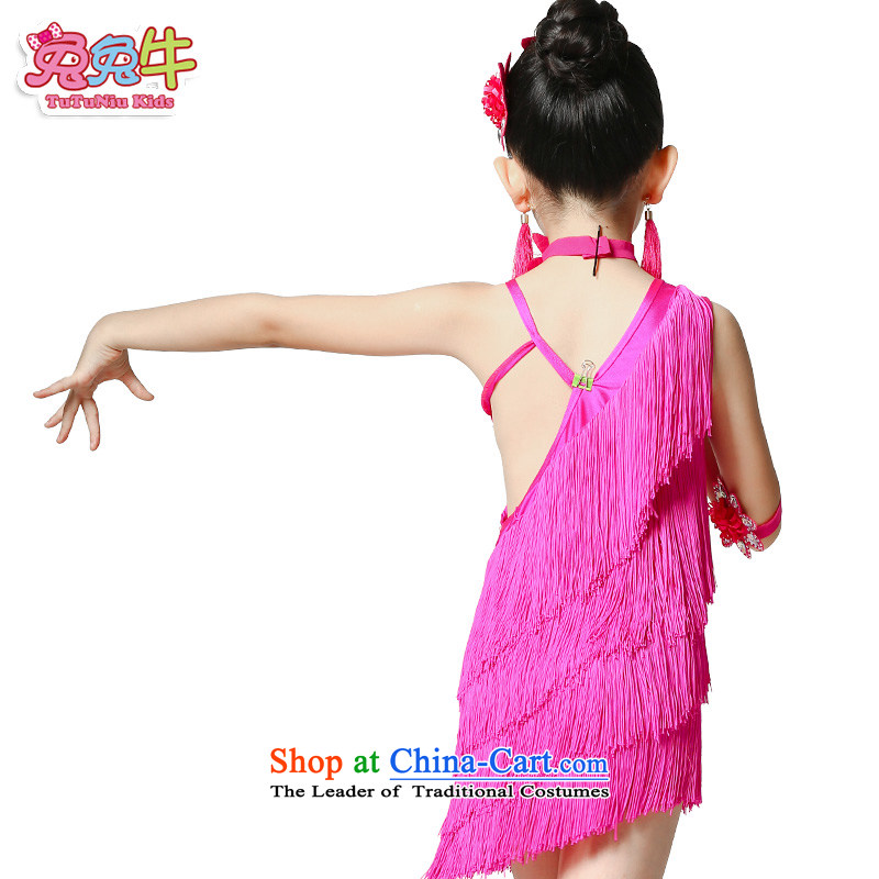 The United States and cattle new Latin Dancing girl children summer clothing Latin services will flow su skirt girls Latin dance skirt and cattle and 160 Purple Shopping on the Internet has been pressed.