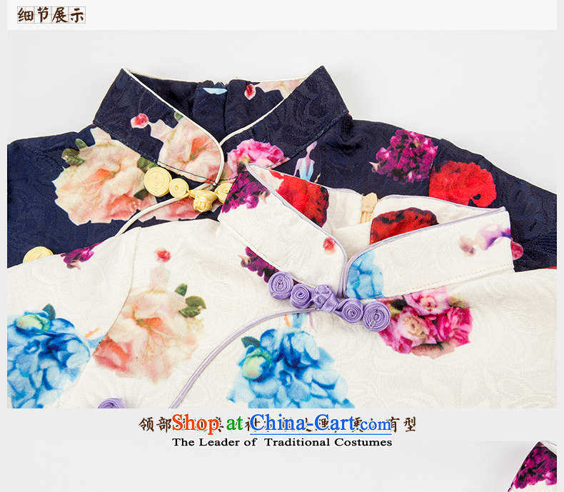 Child Lok Wei spring and autumn) Children Tang dynasty qipao girls 7 cuff dresses big pure cotton jacquard Chinese baby skirt white 100 pictures, prices, brand platters! The elections are supplied in the national character of distribution, so action, buy now enjoy more preferential! As soon as possible.