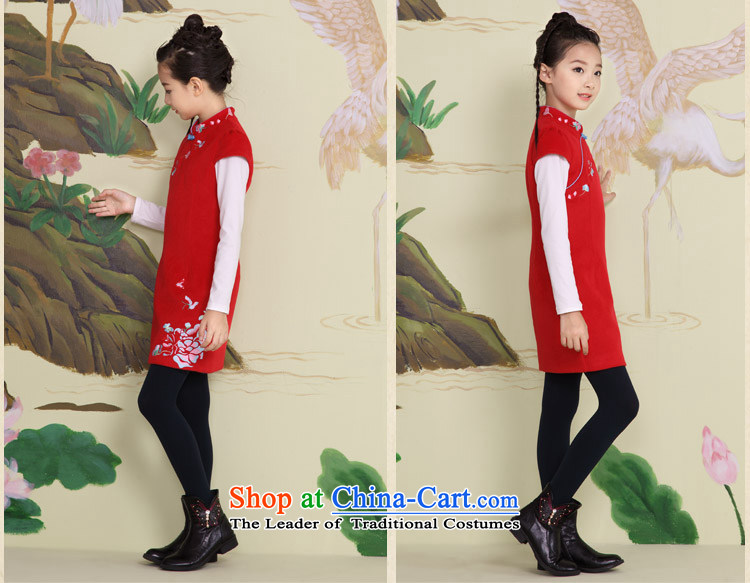 The Burkina found 2015 autumn and winter, children's wear new girls qipao? child cheongsam dress short-sleeved embroidered red 130 pictures Tang, prices, brand platters! The elections are supplied in the national character of distribution, so action, buy now enjoy more preferential! As soon as possible.