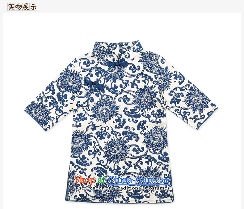Child Lok Wei spring and autumn) Children Tang dynasty qipao girls 7 cuff dresses pure cotton Porcelain china wind baby skirt porcelain 120 pictures, prices, brand platters! The elections are supplied in the national character of distribution, so action, buy now enjoy more preferential! As soon as possible.