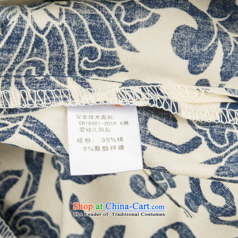 Child Lok Wei spring and autumn) Children Tang dynasty qipao girls 7 cuff dresses pure cotton Porcelain china wind baby skirt porcelain 120 girls Lok Wei (tonglehui) , , , shopping on the Internet