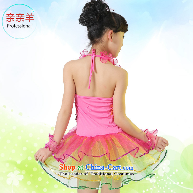 Kiss sheep flagship store new section children costumes girls dance performances on chip dress clothes early childhood costumes 130cm, yellow sheep qinqinyang kiss) , , , shopping on the Internet
