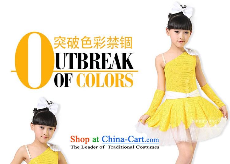 Kiss sheep flagship store new Children Dance skirt girls modern dance costumes dance costume child care services Girls contest costumes and Yellow 150cm photo, prices, brand platters! The elections are supplied in the national character of distribution, so action, buy now enjoy more preferential! As soon as possible.