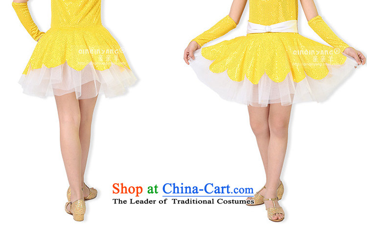 Kiss sheep flagship store new Children Dance skirt girls modern dance costumes dance costume child care services Girls contest costumes and Yellow 150cm photo, prices, brand platters! The elections are supplied in the national character of distribution, so action, buy now enjoy more preferential! As soon as possible.