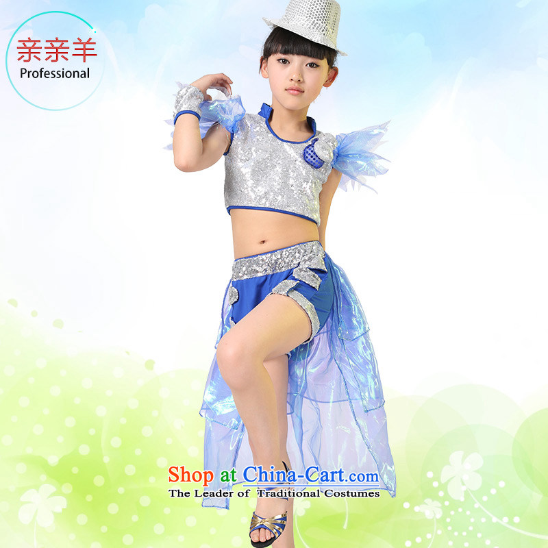 Kiss sheep flagship store children frock coat costumes girls jazz dance performances on early childhood services chip jazz dance performances in children's services Girls contest in red 150cm, costumes kiss sheep qinqinyang) , , , shopping on the Internet