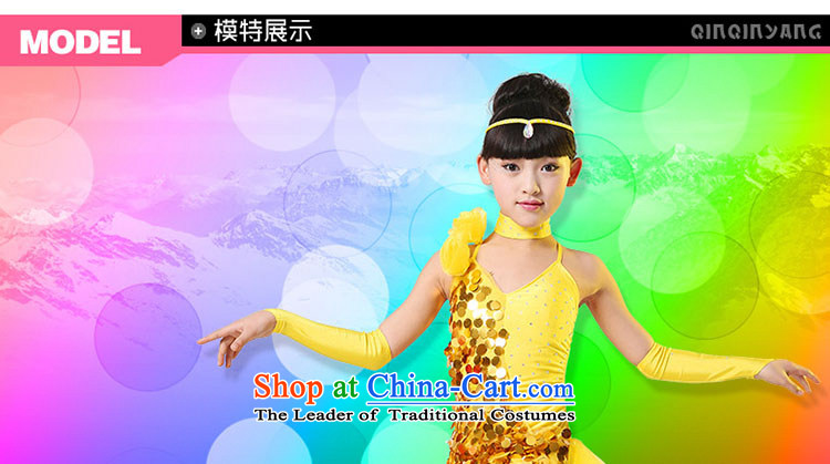 Kiss sheep flagship store Latin dance skirt girl Latin dance costumes dance performance on-chip early childhood clothing costumes and examination services Yellow 150cm photo competition, prices, brand platters! The elections are supplied in the national character of distribution, so action, buy now enjoy more preferential! As soon as possible.