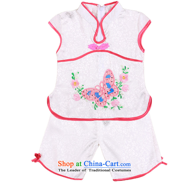 The girl child a new summer products of summer Tang Dynasty Show Services retro Chinese 0-3 years of age service kit baby yellow 110cm, Bunnies Dodo xiaotuduoduo) , , , shopping on the Internet
