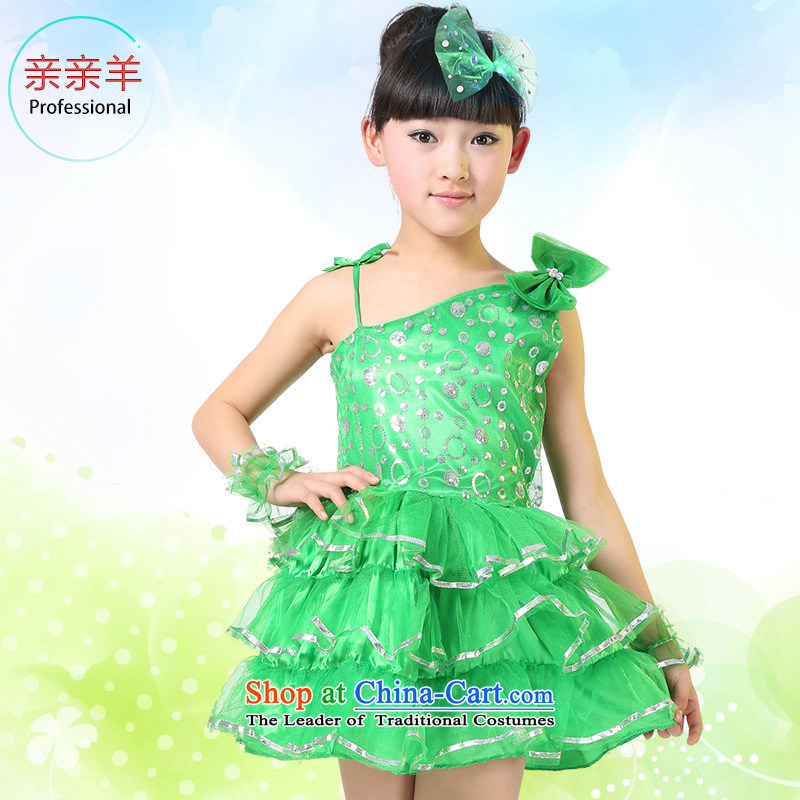 Kiss sheep children dress girls modern dance performances services for children with Mantle skirt stage performances of early childhood services game Modern Dance Dance wearing the red collective 120cm, kiss sheep qinqinyang) , , , shopping on the Interne