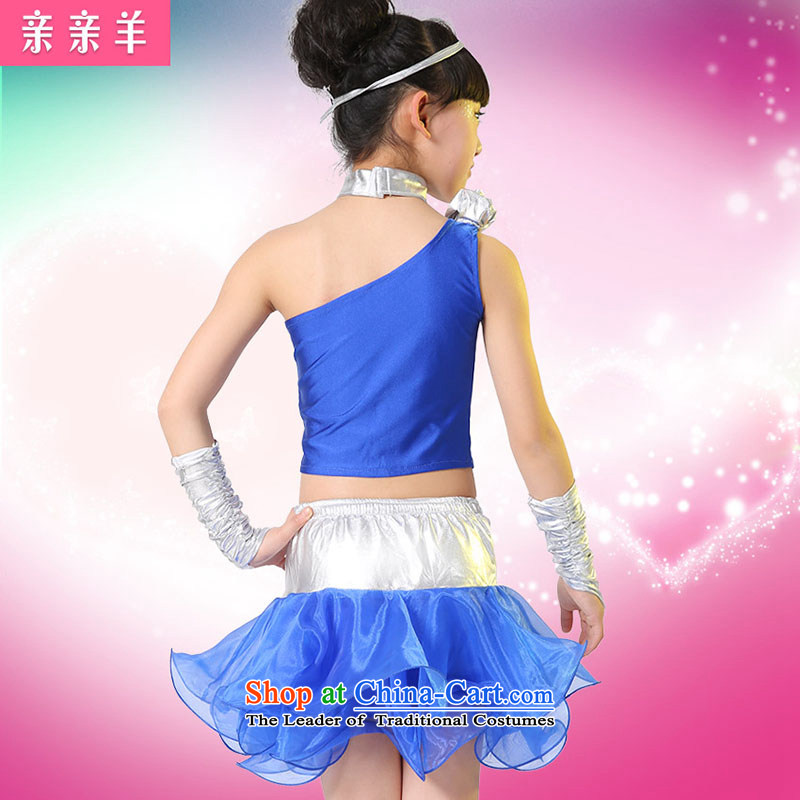 Kiss sheep children Latin dance costumes new girls Latin costumes dance performance on-chip Early Childhood Game Show girls wearing uniforms of the Red 130cm, kiss sheep qinqinyang) , , , shopping on the Internet