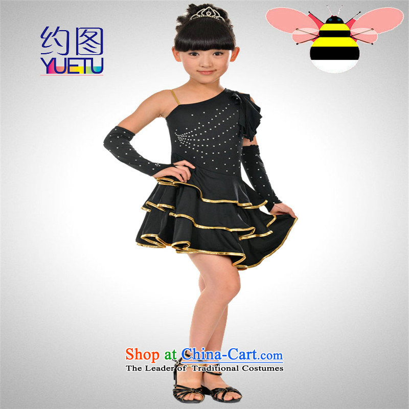 About brands of children's wear under the 2015 New Child Latin dance wearing children dance exercise clothing girls will show Services 140 (about blue YUETU) , , , shopping on the Internet