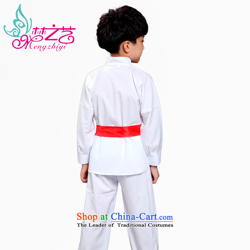 A dream of a martial arts services summer arts children in children's Tai Chi practitioners wearing long-sleeved autumn new boxed boy short-sleeved Show Services Services will work MZY-0314 female white long-sleeved hangtags 150-160cm, dreams for 160 arts