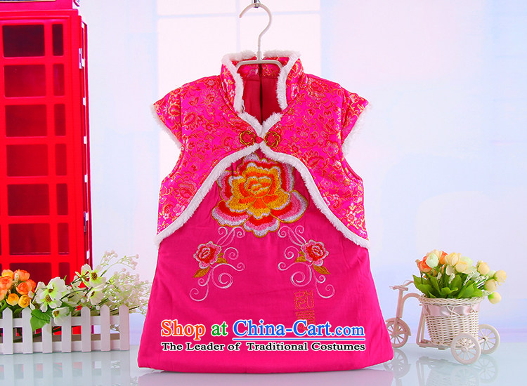 The girl child winter holidays New Year 2-3-4-year-old girl babies qipao winter outdoor warm thick kids cheongsam Tang red 110 pictures, prices, brand platters! The elections are supplied in the national character of distribution, so action, buy now enjoy more preferential! As soon as possible.