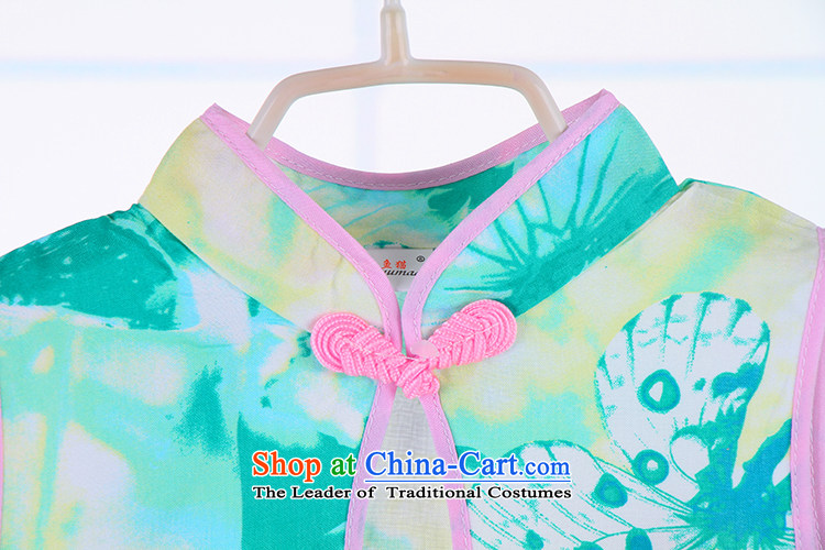 1-9-year-old baby girl children cheongsam dress summer Tang dynasty stylish girl child cheongsam dress qipao CUHK 4001 picture, prices, brand platters! The elections are supplied in the national character of distribution, so action, buy now enjoy more preferential! As soon as possible.