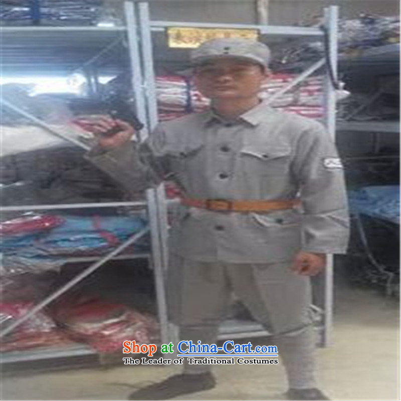 The grand military parade of the Eighth Route Army in 2015 adult videos will Red Army war clothing fashions of the New Fourth Army dance performances by uniformed clothes light gray M 160cm, crown monkey , , , shopping on the Internet