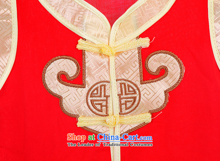 The Tang dynasty children summer short-sleeved baby birthday dress pants Kit Chinese dance folk art martial arts apparel. . Red 90 pictures, prices, brand platters! The elections are supplied in the national character of distribution, so action, buy now enjoy more preferential! As soon as possible.